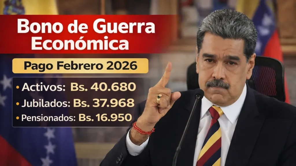 Imagen actual: Bono de Guerra Económica Febrero 2026