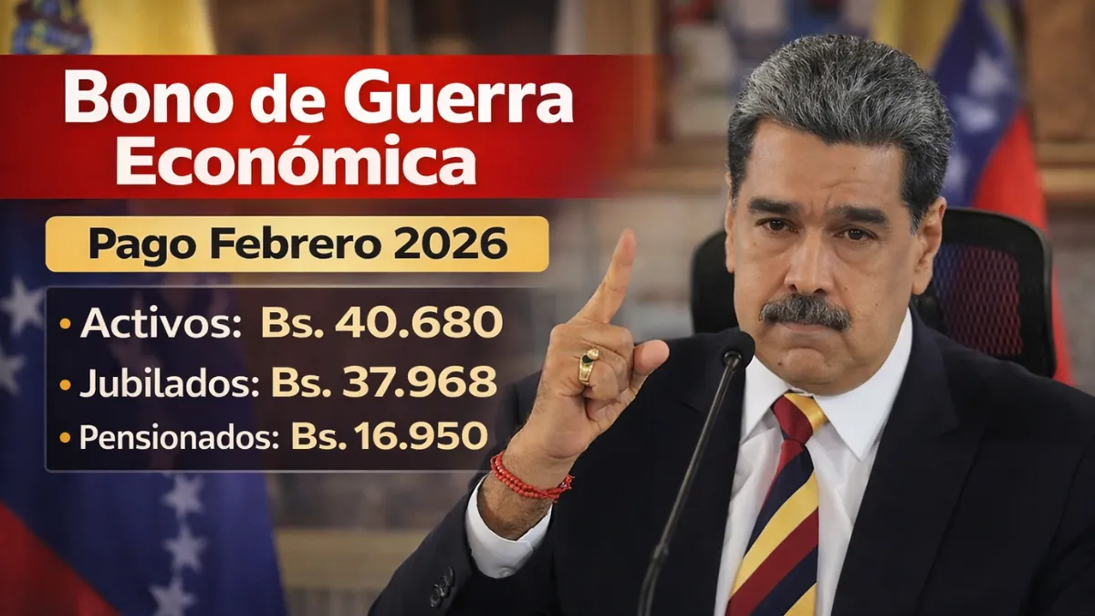 Bono de Guerra Económica Febrero 2026