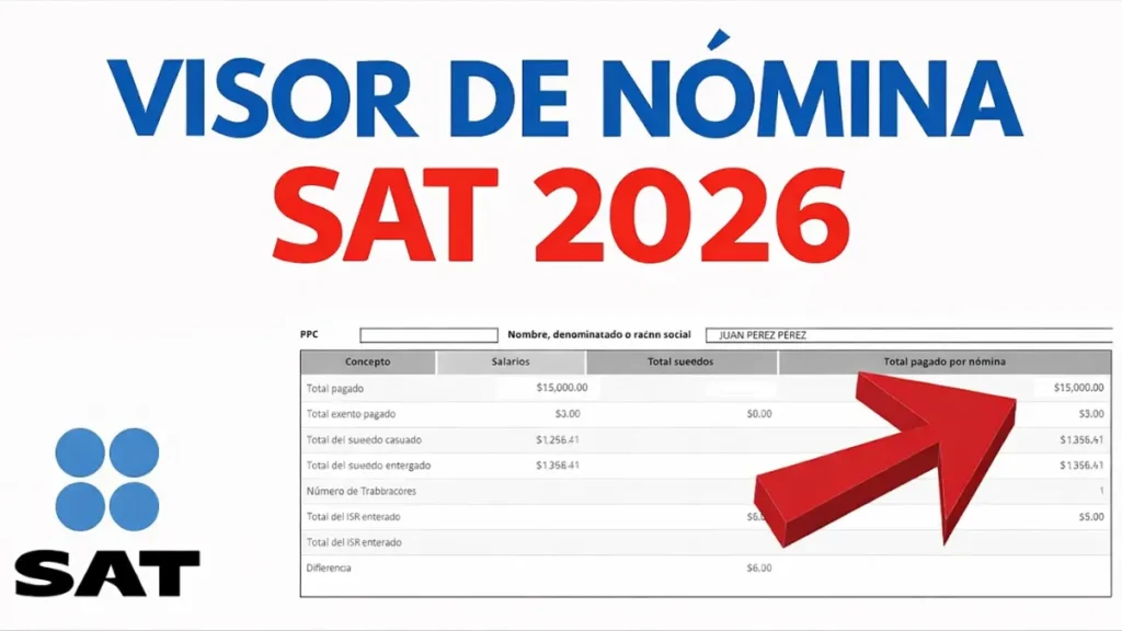 Imagen actual: Visor de Nómina SAT 2026